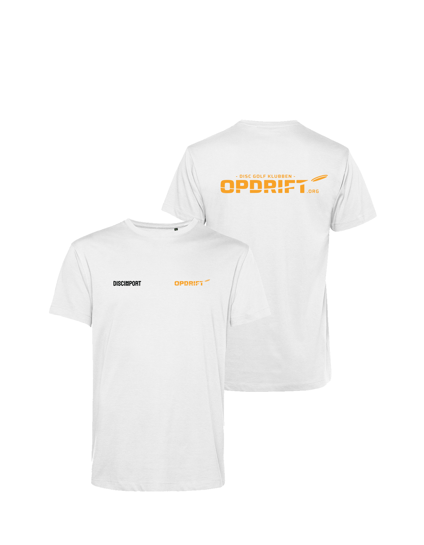 Hyret modtage Telemacos Hvid t-shirt m. signal-orange logo ~ ØBO